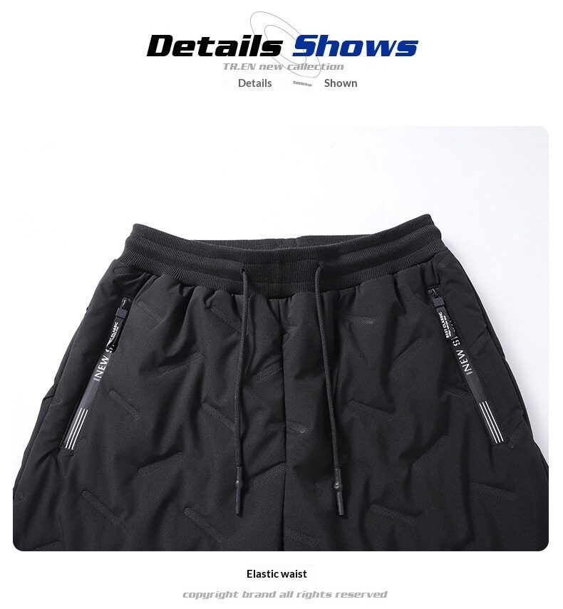 Winterhose für Jungen, Fleecegefüttert, Krepp, gerades Bein, dicke Baumwolle, Sport- und Freizeithose in Übergröße_voghion.com