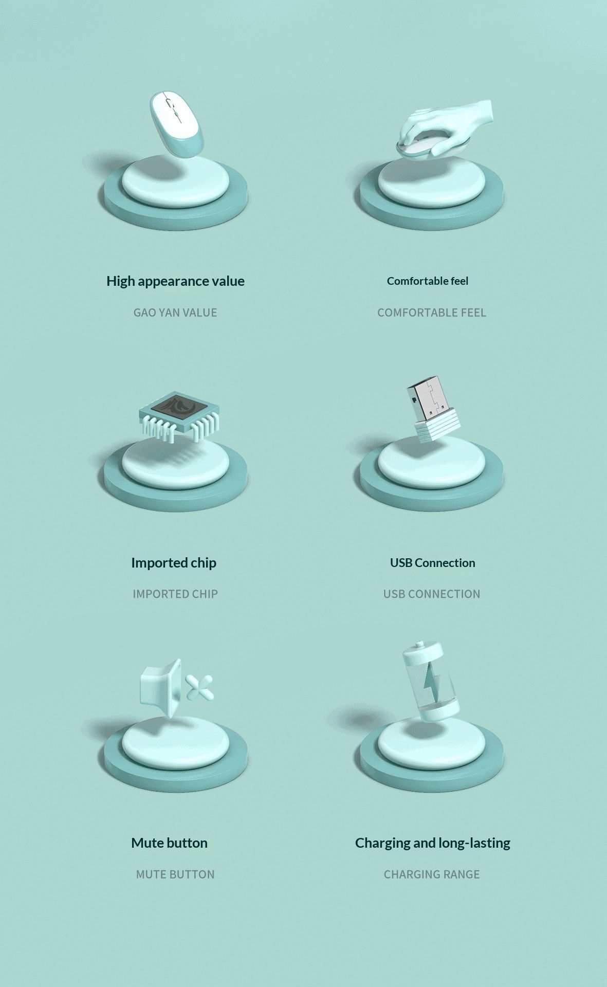 Digitex Digitex 2.4G Wireless Charging Dual-Mode Bluetooth Mini Portable Office Silent Mouse Universal For Mobile Phone And Tablet_voghion.com