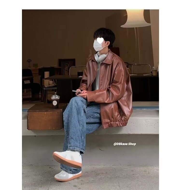 Giacca da aviatore in pelle PU da uomo, alla moda di strada europea e americana, alla moda, alla moda, alla moda_voghion.com