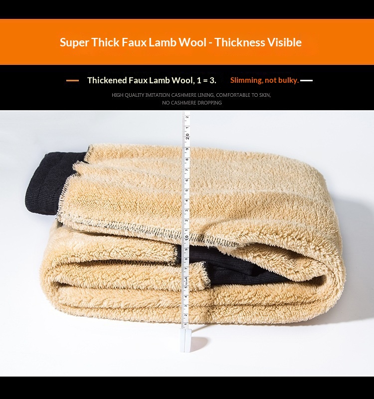 Pantaloni sportivi lunghi casual larghi in lana di agnello da uomo, invernali, tinta unita, taglie forti, primavera, autunno, caldi_voghion.com