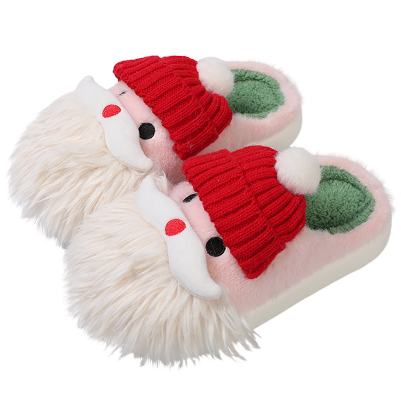 Zees graziose pantofole natalizie in cotone da donna, nuovo stile 2025, comode con una morbida imbottitura, adatte per l'autunno_voghion.com