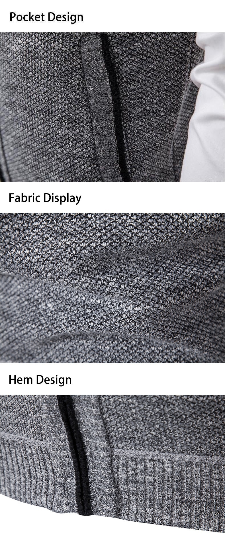 ragazzo ragazzo ragazzo autunno inverno gilet con fodera in pile giacca in maglia spessa e larga da uomo maglione cappotto con collo alto cardigan all'ingrosso_voghion.com