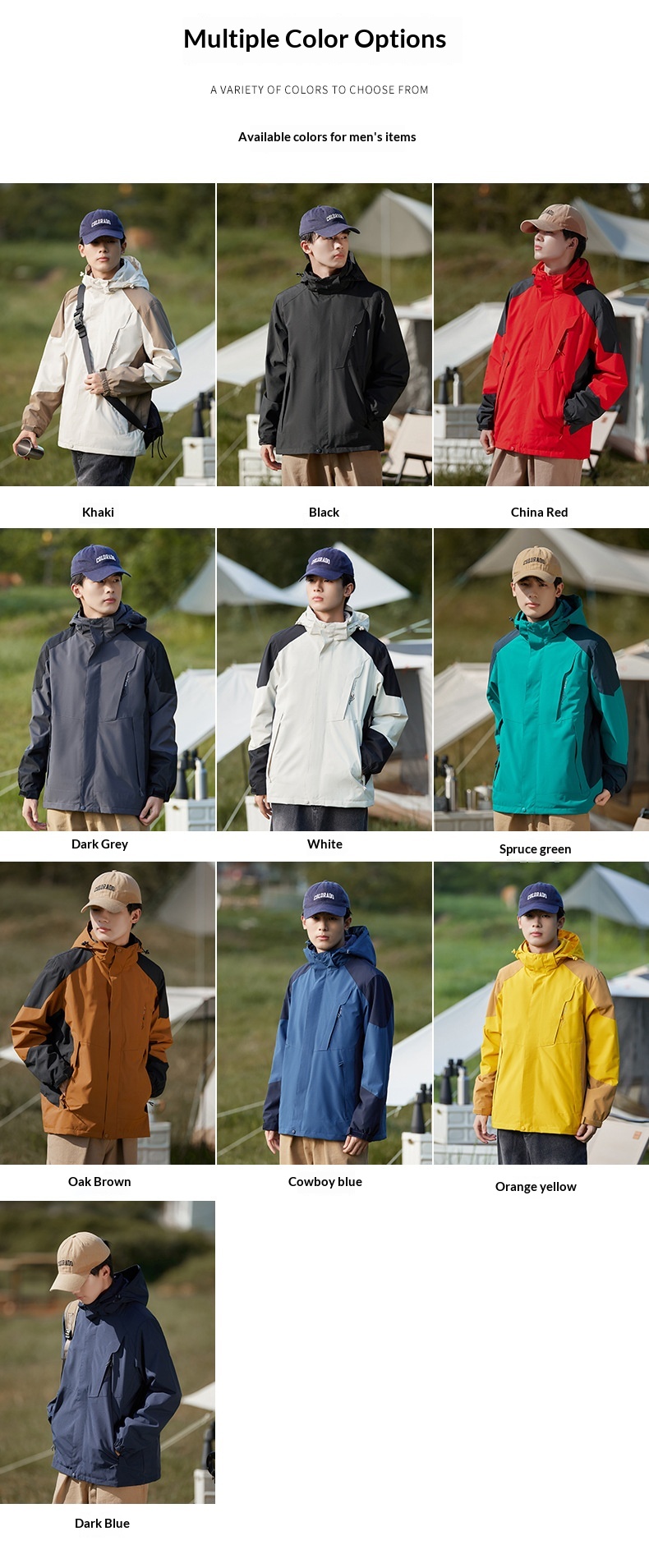 Boy Herren Outdoor 3-in-1 Abnehmbare Wind- und Wasserdichtigkeit Verdickung Warme Paar Bergsteigerjacke Trendige Damen_voghion.com