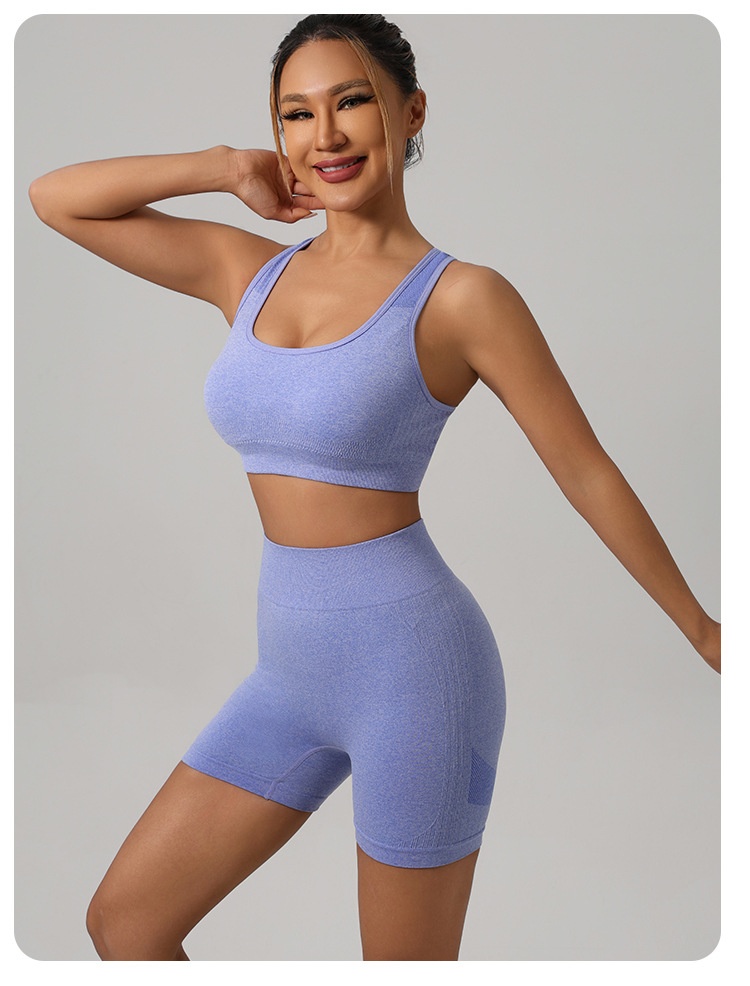 ChicShe Strickoutfit-Set im europäischen und amerikanischen Stil, Großhandel, Sportweste, Unterwäsche, High Waist, lange Hose, Pfirsichfarben, Fitness_voghion.com
