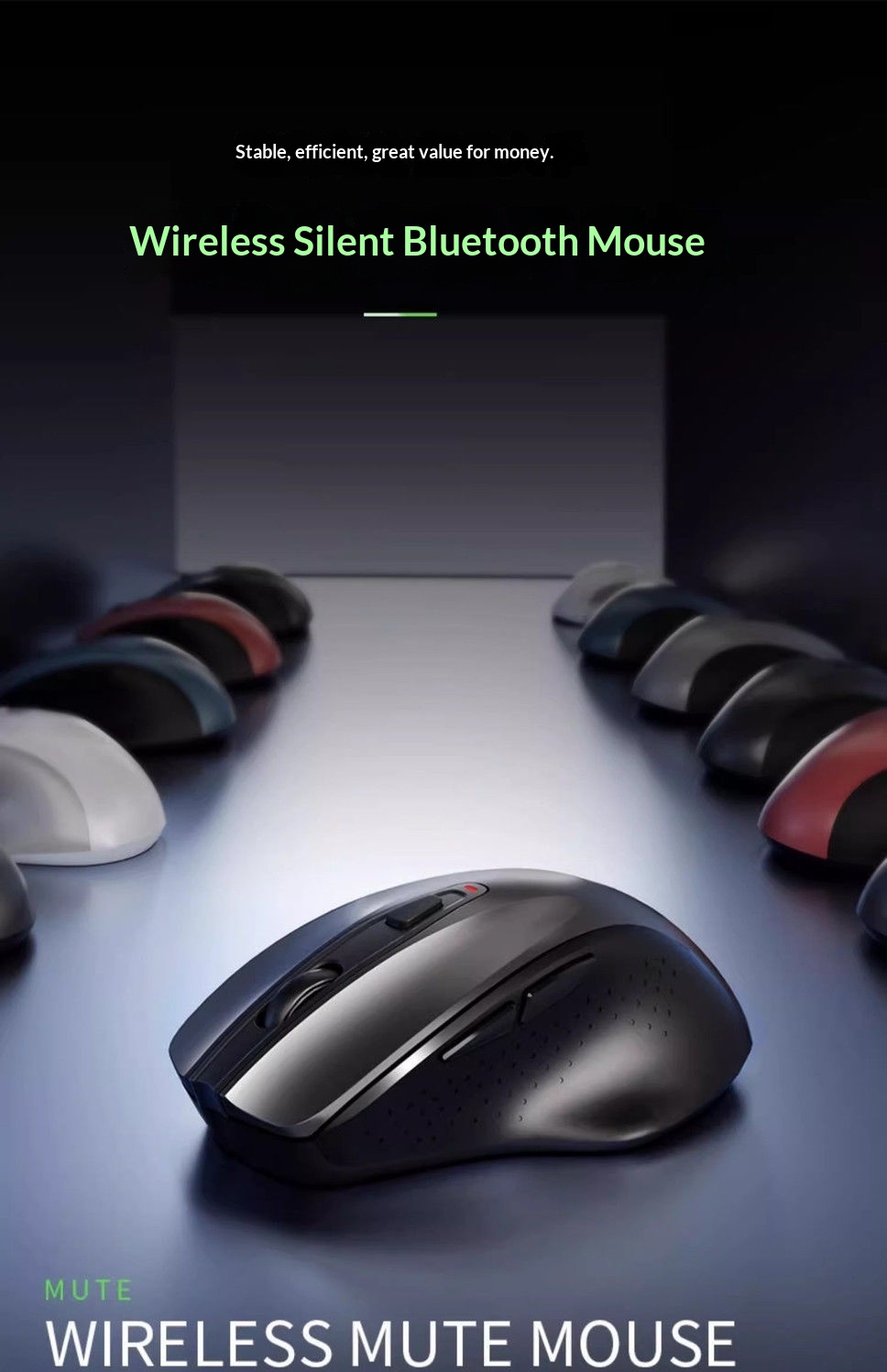 Digitex Digitex Wireless Bluetooth Silent Rechargeable Internet Cafe Gaming Office Desktop Laptop Universal Mouse For Men_voghion.com