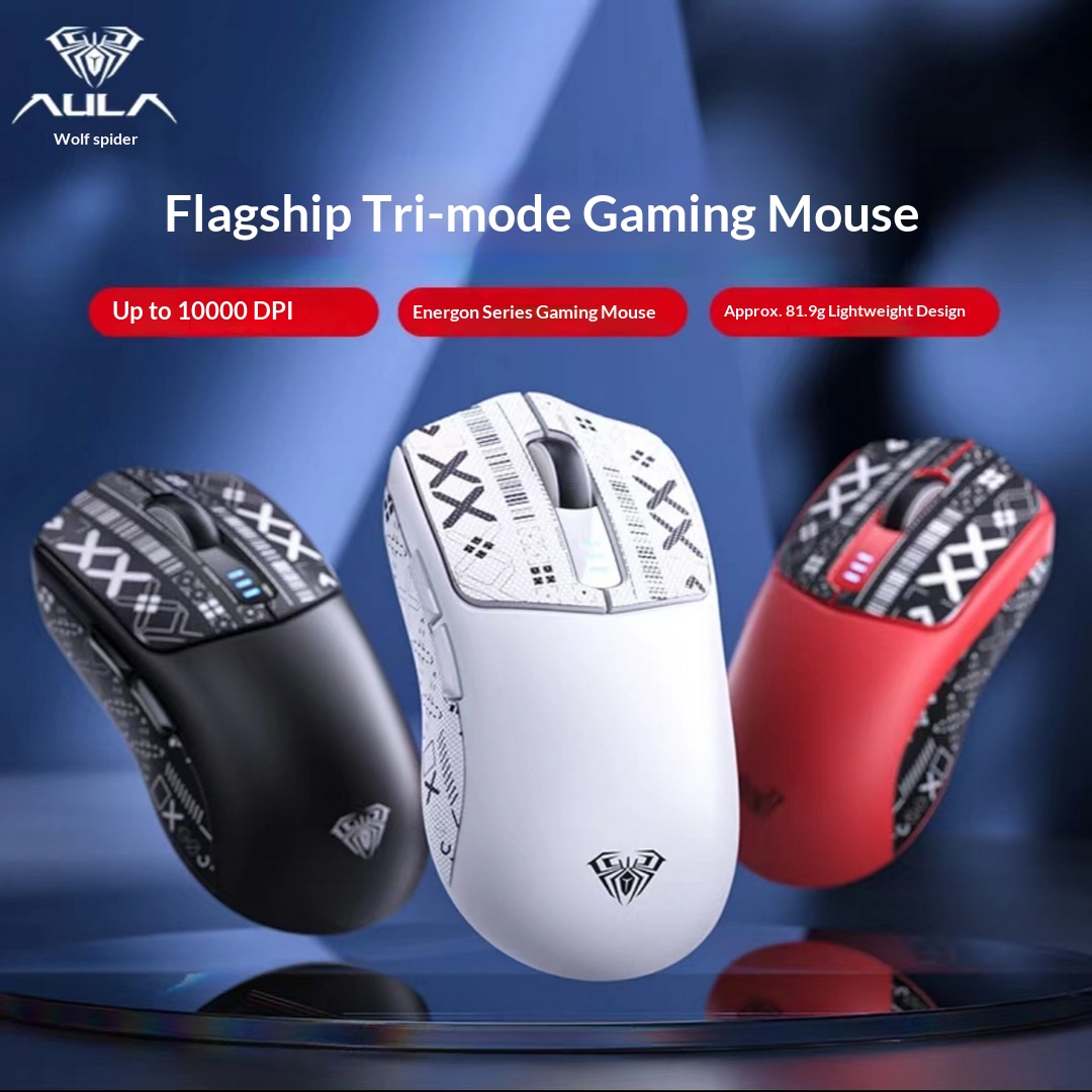 Digitex Digitex Wolf Spider SC580 Wireless Mouse Bluetooth Wired Three-Mode Gaming Computer Laptop USB Rechargeable_voghion.com