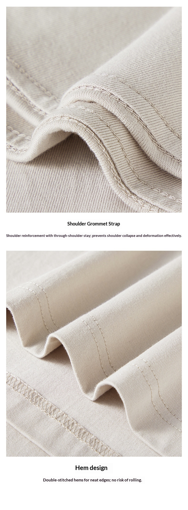 ChicShe 230g Simple Inner Layer Base Shirt Women, Autumn Long Sleeve Pure Cotton Regular Shoulder T-Shirt For Men, Round Neck_voghion.com