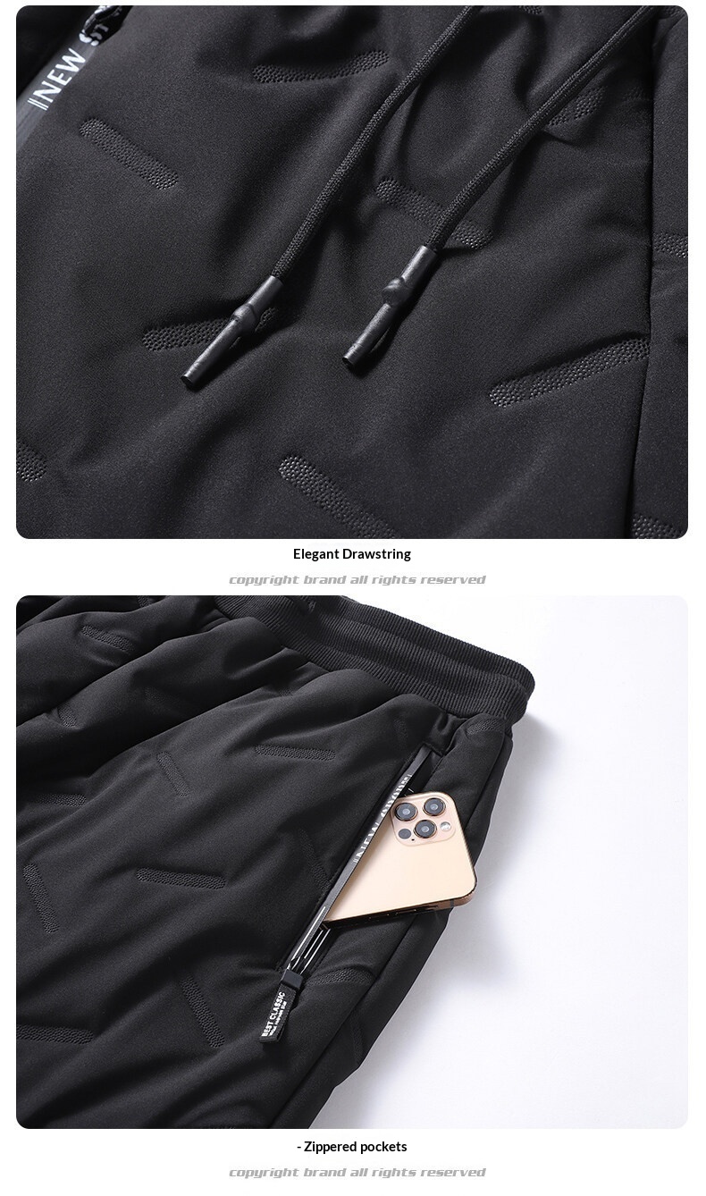 Winterhose für Jungen, Fleecegefüttert, Krepp, gerades Bein, dicke Baumwolle, Sport- und Freizeithose in Übergröße_voghion.com