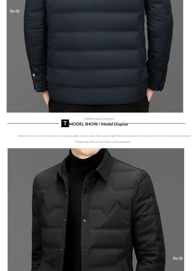 boy 2023 Winter New Lightweight Jacket Men's Warm Slim Fit Hoodless Stand Collar Down Coat Men_voghion.com