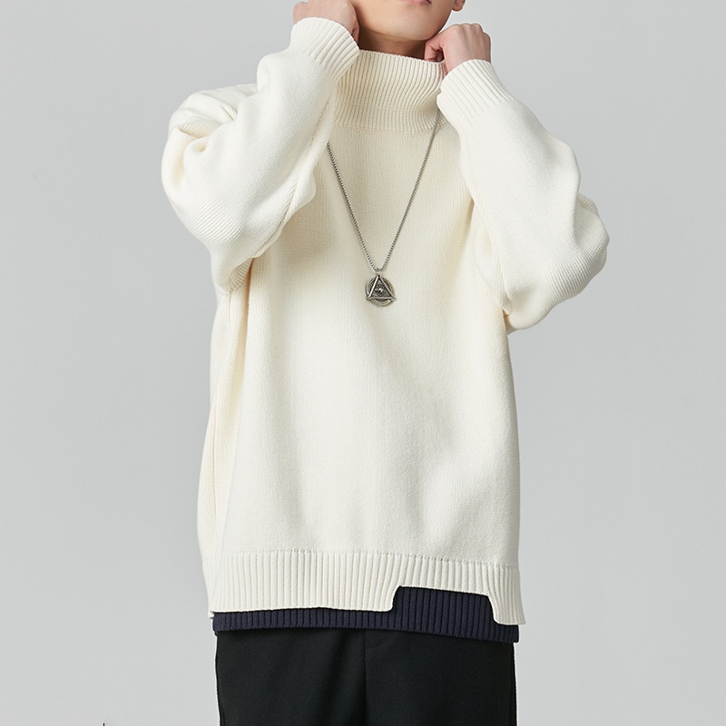 boy Boy Boy Boy Japanese Style Pullover Half Sweater For Men Winter Thickened Warm American Loose Fit Inner Layer Turtleneck Base Shirt_voghion.com