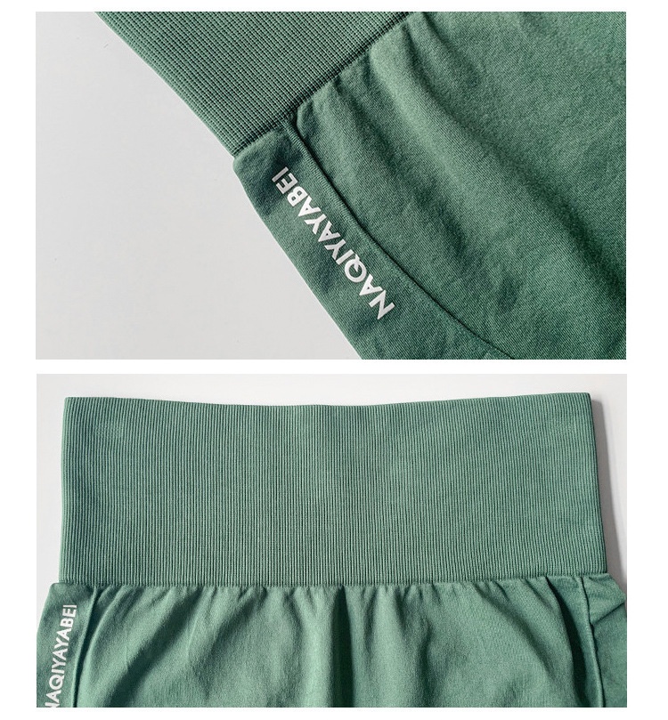 High Waist Tummy Control Butt Lift Yoga Warm-up Pants Fitness Girl Slimming Tight Running Sports Peach Shorts For Women_voghion.com