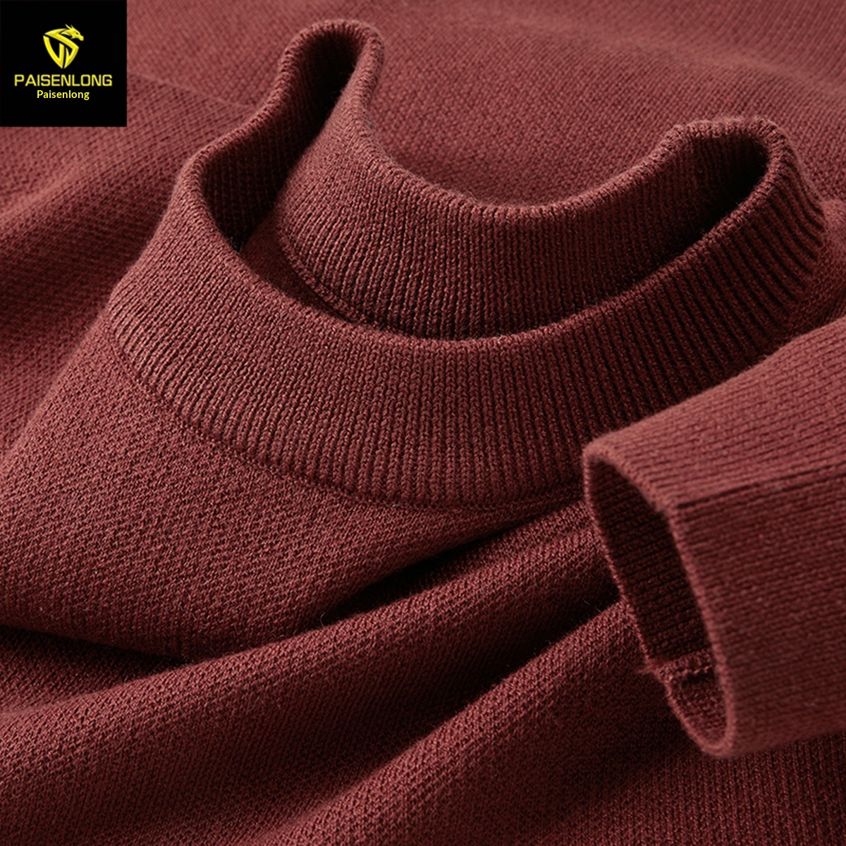 boy Boy Boy Boy Boy Parson Dragon Autumn Winter Round Neck Pullover Thickened Warm Versatile Men's Wool Sweater Slim Fit Base Layer_voghion.com