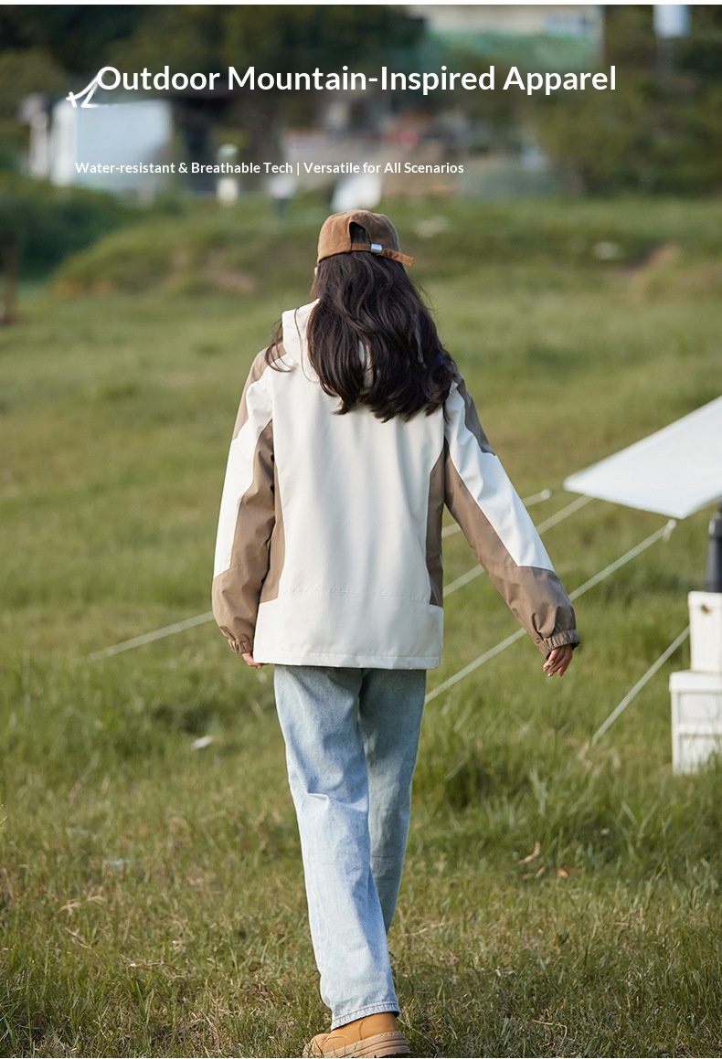 Boy Herren Outdoor 3-in-1 Abnehmbare Wind- und Wasserdichtigkeit Verdickung Warme Paar Bergsteigerjacke Trendige Damen_voghion.com