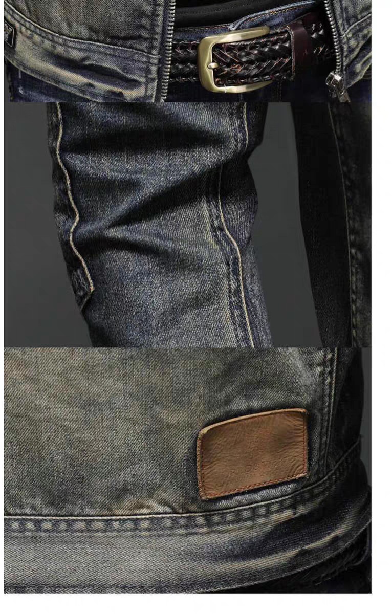 Veste de moto vintage automne-hiver style rétro tendance, marque européenne/américaine, col montant, fermeture éclair._voghion.com