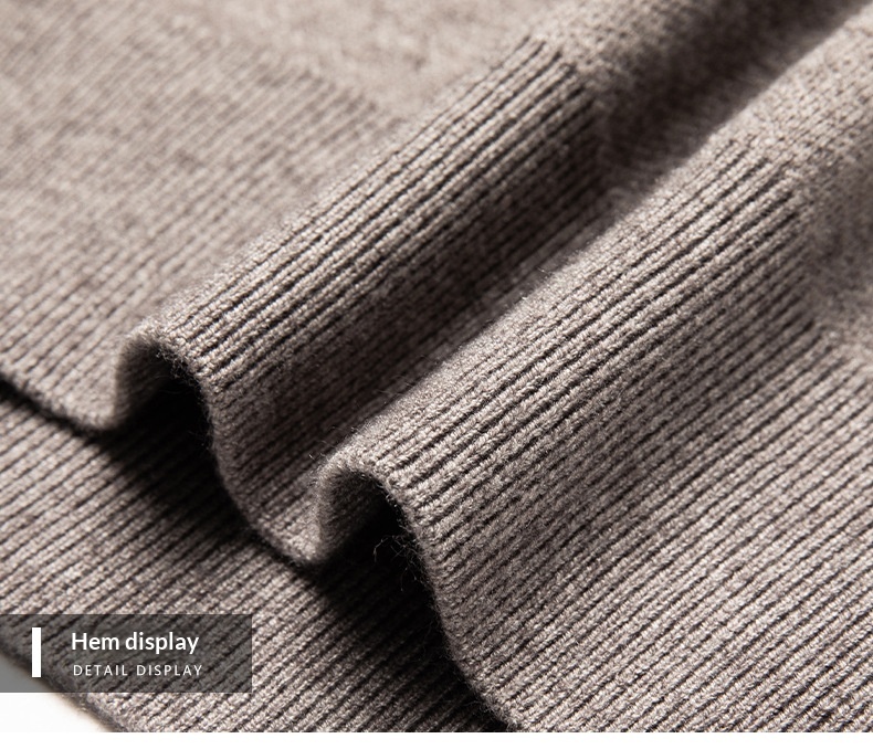 boy Boy Boy Boy 2025 Autumn Winter New Men's Wool Fashion Casual Zipper Half Turtleneck Solid Color Thickened Pullover Sweater For Men_voghion.com