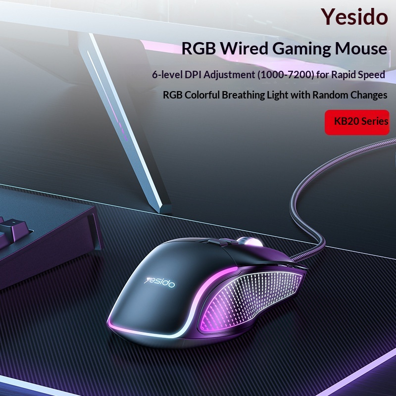 Digitex Digitex Digitex Yesido Gaming E-sports Cross-border Computer Optical Silent Ergonomic USB Wired Mouse_voghion.com