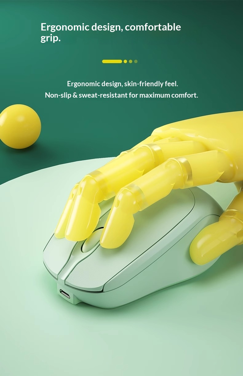 Digitex Digitex Suitable For Laptop Silent Bluetooth Rechargeable Mouse Office Wireless Dual Mode_voghion.com