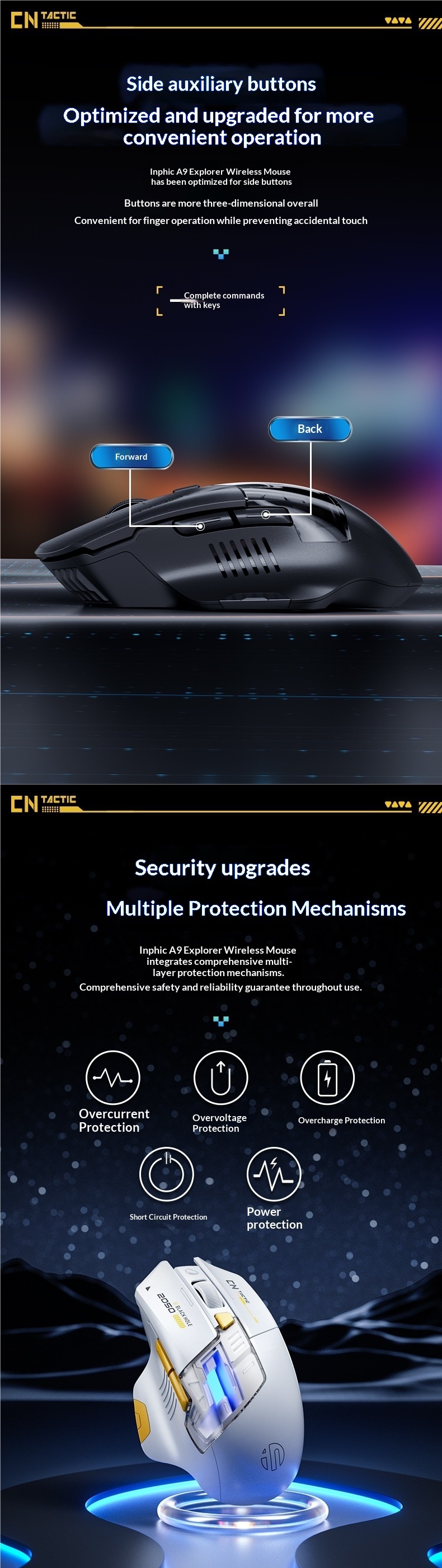 Digitex Digitex A9 Discovery Edition Wireless Mouse Bluetooth Dual Mode Charging Silent Office Gaming E-Sports Computer Notebook_voghion.com