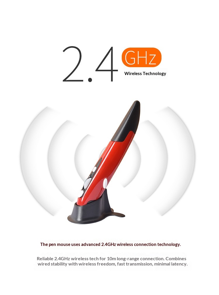 Digitex Digitex Digitex 2.4G Wireless Personalized Creative Vertical Pen-shaped Mouse Computer Accessories Stylus Pen Drawing Office Factory_voghion.com