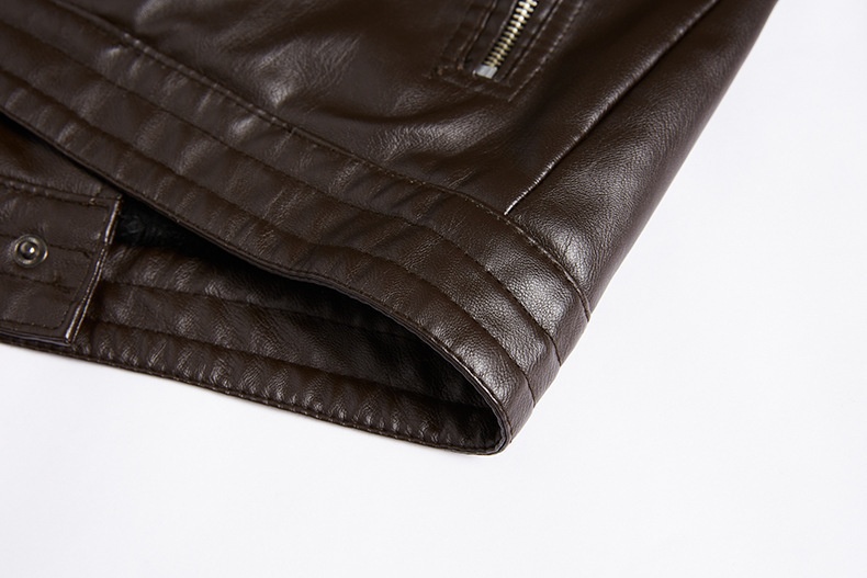 Manteau d'automne et d'hiver pour garçon, doublé polaire, en PU, grande taille, style européen-américain, en cuir._voghion.com