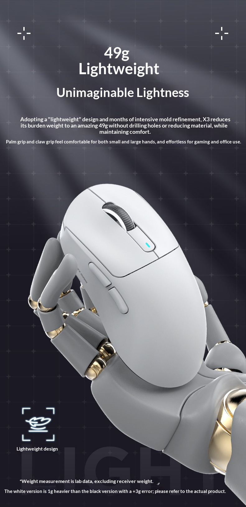 Digitex Digitex Attack Shark X3 Hafif PAW3395 Oyun Üç Modlu Kablosuz Fare_voghion.com