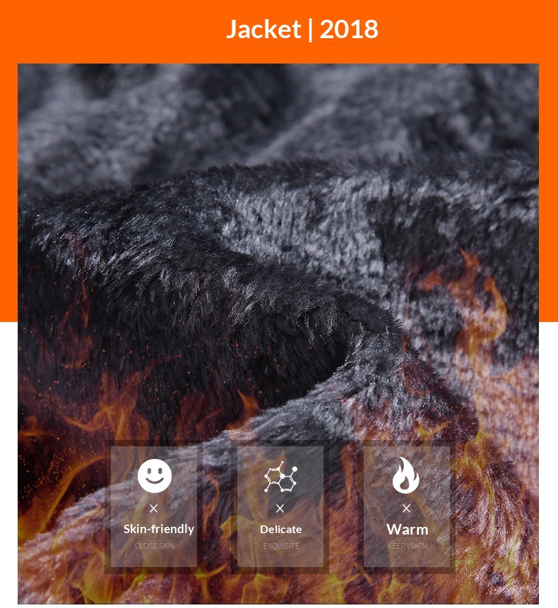 Outdoor-Jacke für Jungen, Fleece-gefüttert, dick gefüttert, für Herren, Skifahren, Bergsteigen, Paar, warmer, kältebeständiger Baumwollmantel, Übergröße_voghion.com