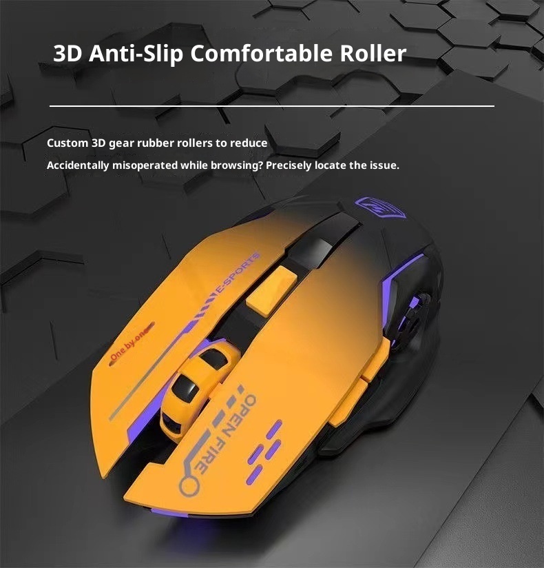 Digitex Digitex Digitex Grenzüberschreitender Großhandel E-Sport Mechanische Gaming Mehrfarbige Coole Kabellose Maus Desktop Notebook Business_voghion.com