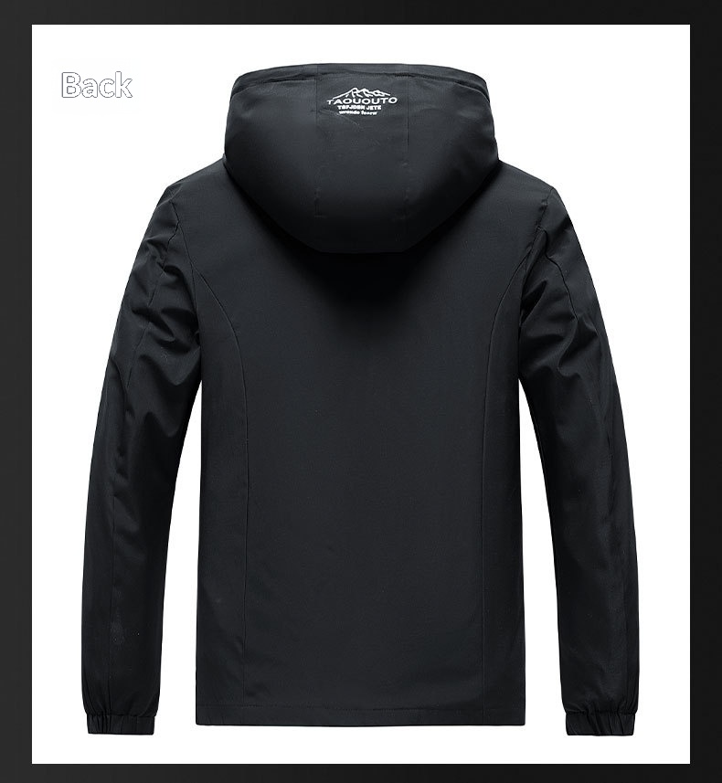 ragazzo Ragazzo E-commerce transfrontaliero Giacca a vento sottile con cappuccio Abbigliamento da uomo Sport all'aria aperta Giacca casual Uomo Primavera Autunno_voghion.com