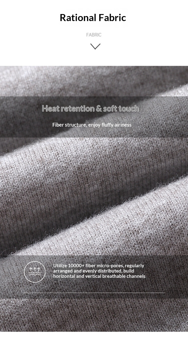 boy Boy Boy Boy 2025 Autumn Winter New Wool Sweater For Men, Half Turtleneck, Thickened, Wm, Machine Washable, Base Layer Men's_voghion.com