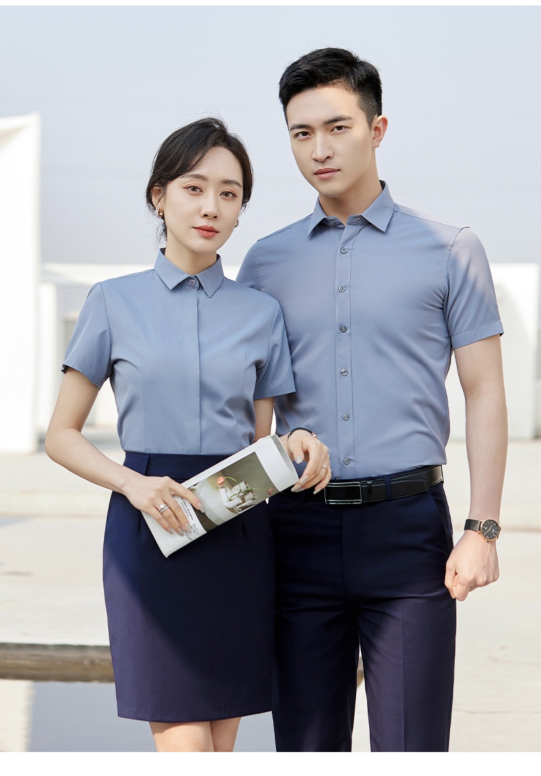 Traje profesional unisex blanco, ropa formal de negocios, camisa de manga larga para profesor de hotel, primavera y otoño_voghion.com