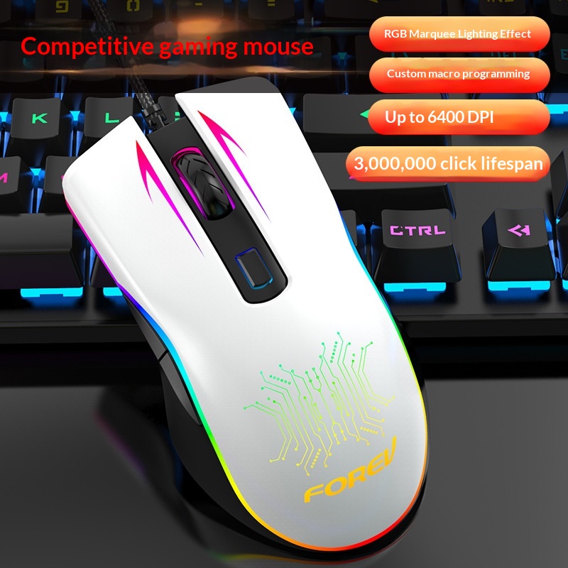 Digitex Digitex Wired FV509 Cool RGB Marquee Effect Oyun Bilgisayarı Toptan Mekanik Fare_voghion.com