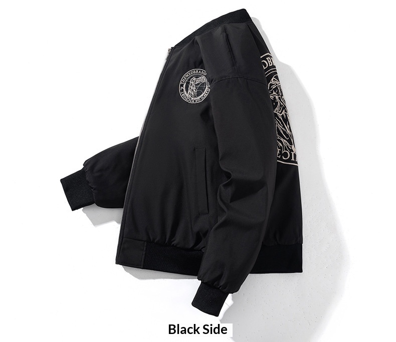 Junge Herbst Winter Europäisch Amerikanischer Trend Bestickte Baseball Herren Damen Paar Lockerer Mantel Verdickte Bomberjacke Mantel_voghion.com