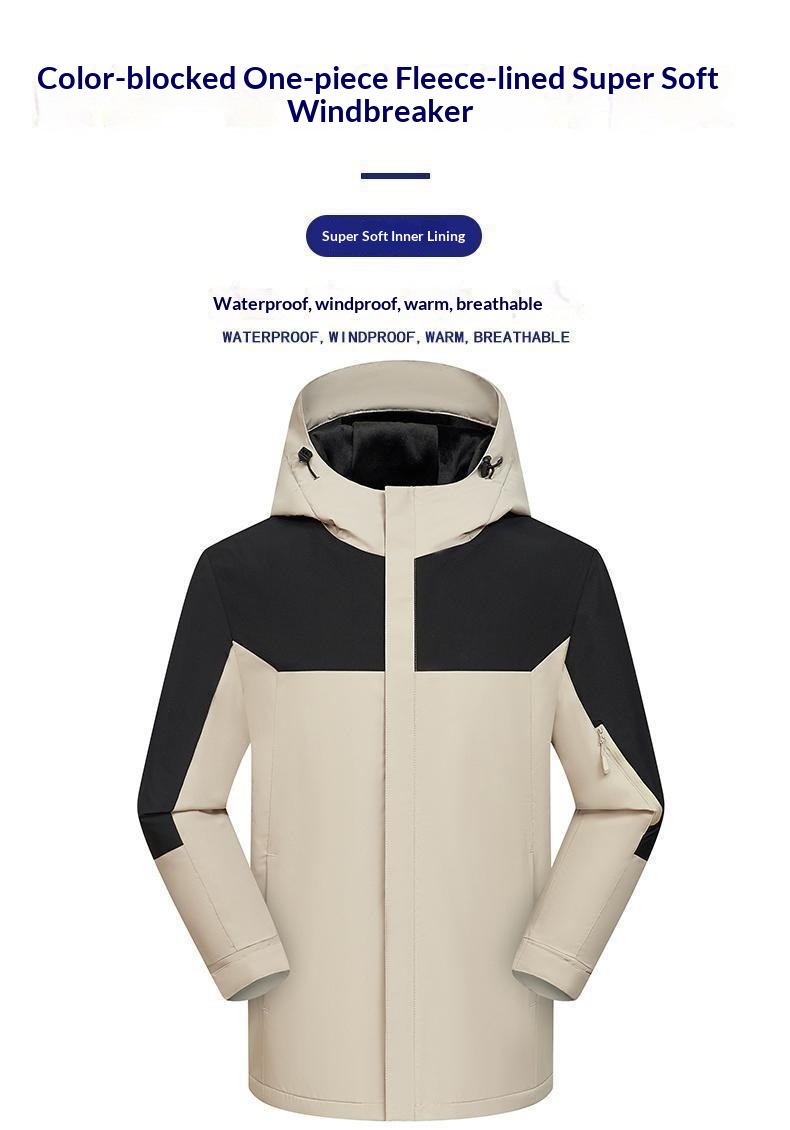 Jungen Softshelljacke mit Print, Herbst/Winter, dünn/dick, fleecegefüttert, 3-in-1, hochwertige Arbeitskleidung mit Print und Stickerei_voghion.com