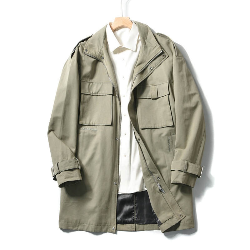 boy Nordic Danish High-End Autumn Winter Men's Retro Versatile Mid-Length Trench Coat Hunting Jacket Trendy Outdoor_voghion.com