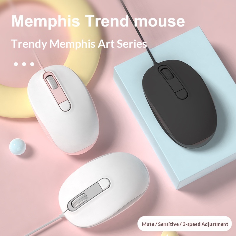 Digitex Digitex Mouse cablato silenzioso durevole da ufficio per giochi desktop universale per laptop compatibile con Lenovo ASUS Xiaomi_voghion.com