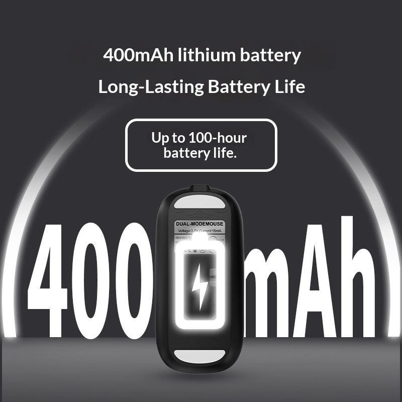 Digitex Digitex Transparent Wireless Bluetooth Dual-Mode Silent Office Optical Gaming Computer 2.4G Rechargeable Mouse_voghion.com