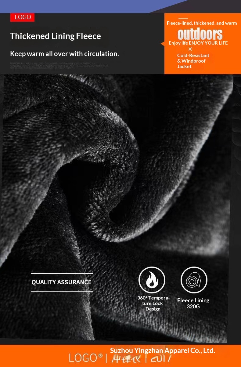 Jungen-Arbeitsjacke, dick gefüttert, bedruckt und bestickt, winddicht, wasserdicht, strapazierfähig, große Größe, Baumwollmantel, Herren-Arbeitskleidung_voghion.com