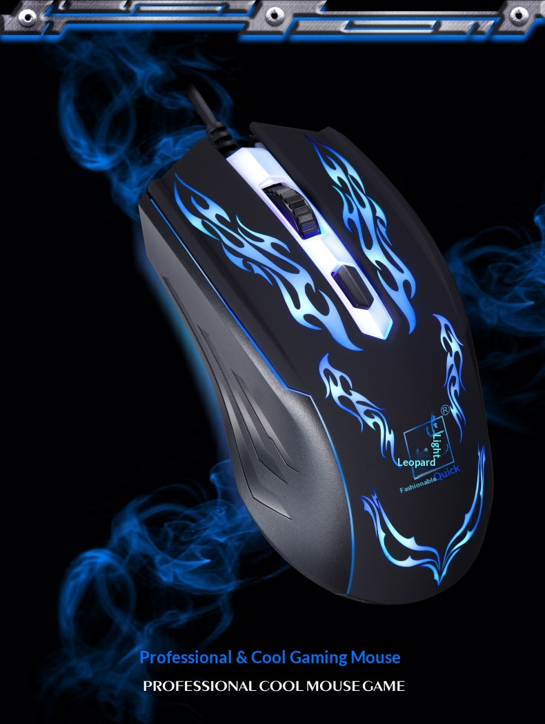 Digitex Digitex Wholesale Chasing Light Leopard 129 USB Wired Gaming Office Optical Mouse Mixed Batch_voghion.com