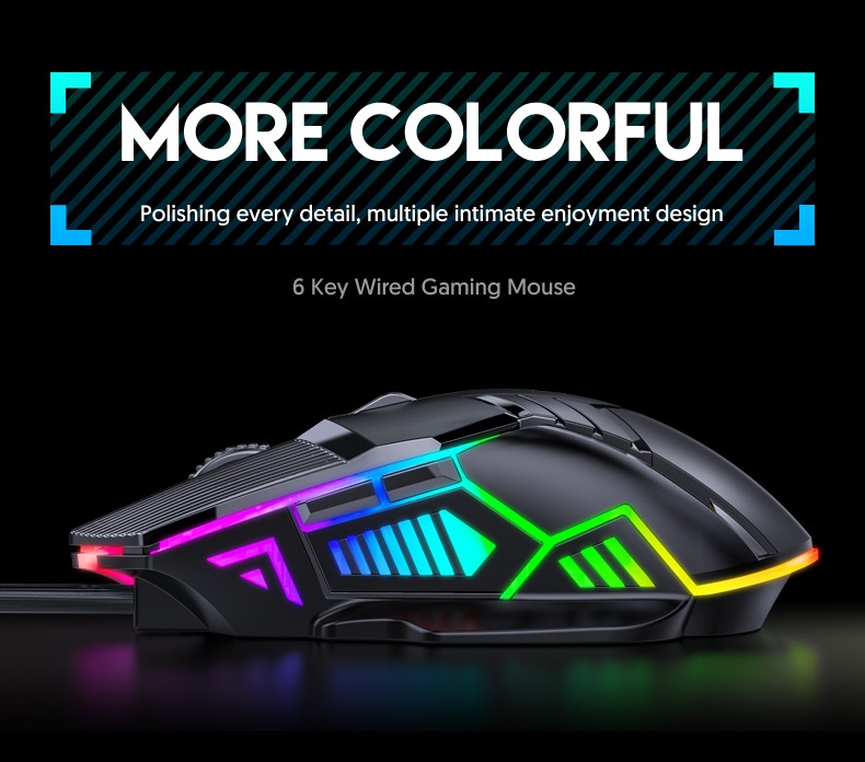 Digitex Digitex Mozuo S800 Mouse da gioco USB meccanico silenzioso cablato per e-sport_voghion.com