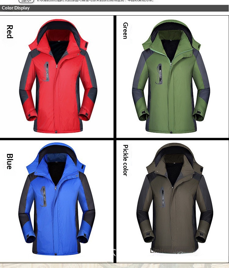 Jungen-Arbeitsjacke, dick gefüttert, bedruckt und bestickt, winddicht, wasserdicht, strapazierfähig, große Größe, Baumwollmantel, Herren-Arbeitskleidung_voghion.com