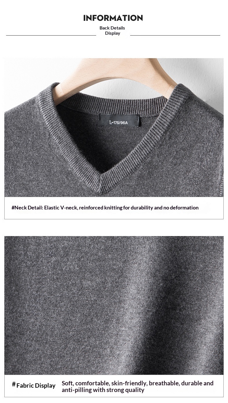 ragazzo 2024 Autunno Inverno Uomo Caldo Gilet Scollo a V Slim Fit Senza Maniche Base Maglione Lavorato a Maglia Trendy_voghion.com