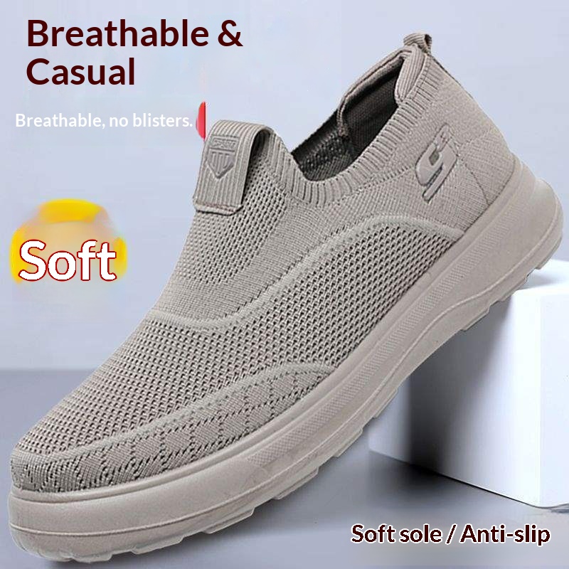 WalkPrime WalkPrime Vente nationale USA Kaiqi Chaussures de tennis d'été pour hommes, respirantes, décontractées, à semelle souple, antidérapantes et ajourées_voghion.com