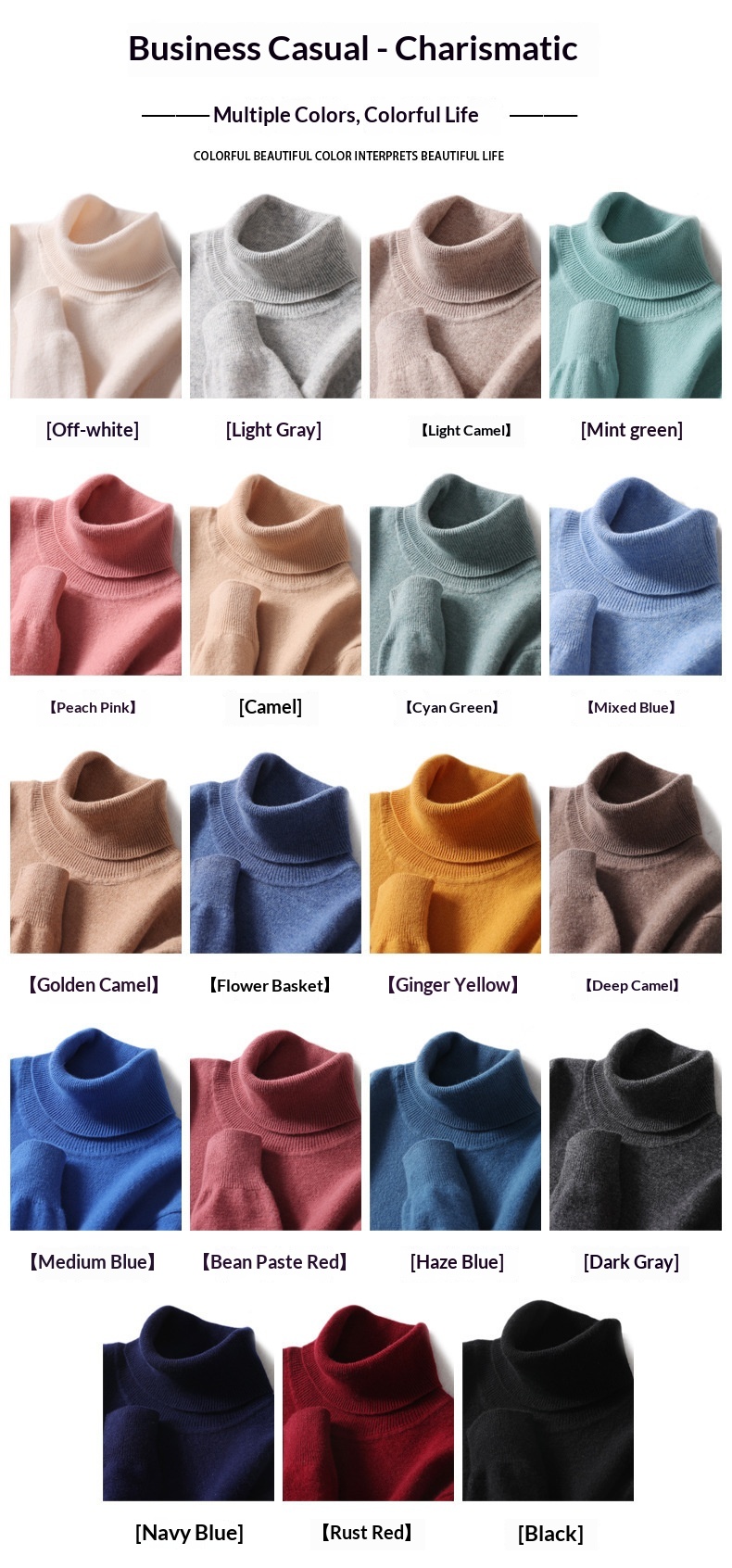 boy Boy Boy New Pure 100% Wool Men's Cashmere Spring Autumn Pullover Versatile Sweater Business Casual Inner Layer Base Shirt_voghion.com