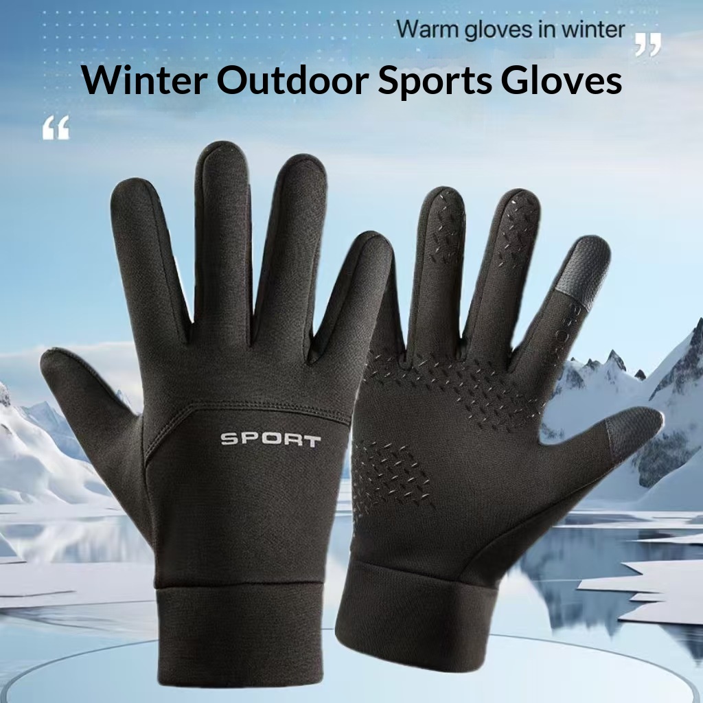 boy Boy Boy Outdoor Warm Gloves For Men, Autumn And Winter, Cycling Sports, Full Two Finger, Windproof, Waterproof, Cold Resistant,_voghion.com
