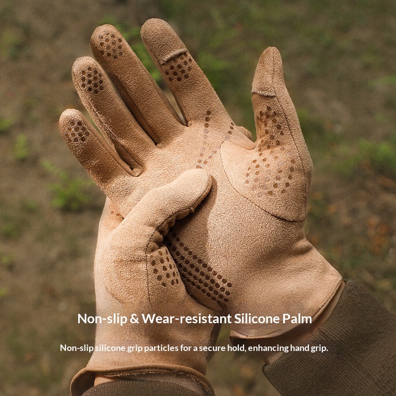 ragazzo Ragazzo Ragazzo Scamosciato Termico per Uomo e Donna, Foderato in Pile, Riscaldato, Ciclismo Invernale all'Aperto, Touchscreen, Antiscivolo, Copertura a Flip,_voghion.com