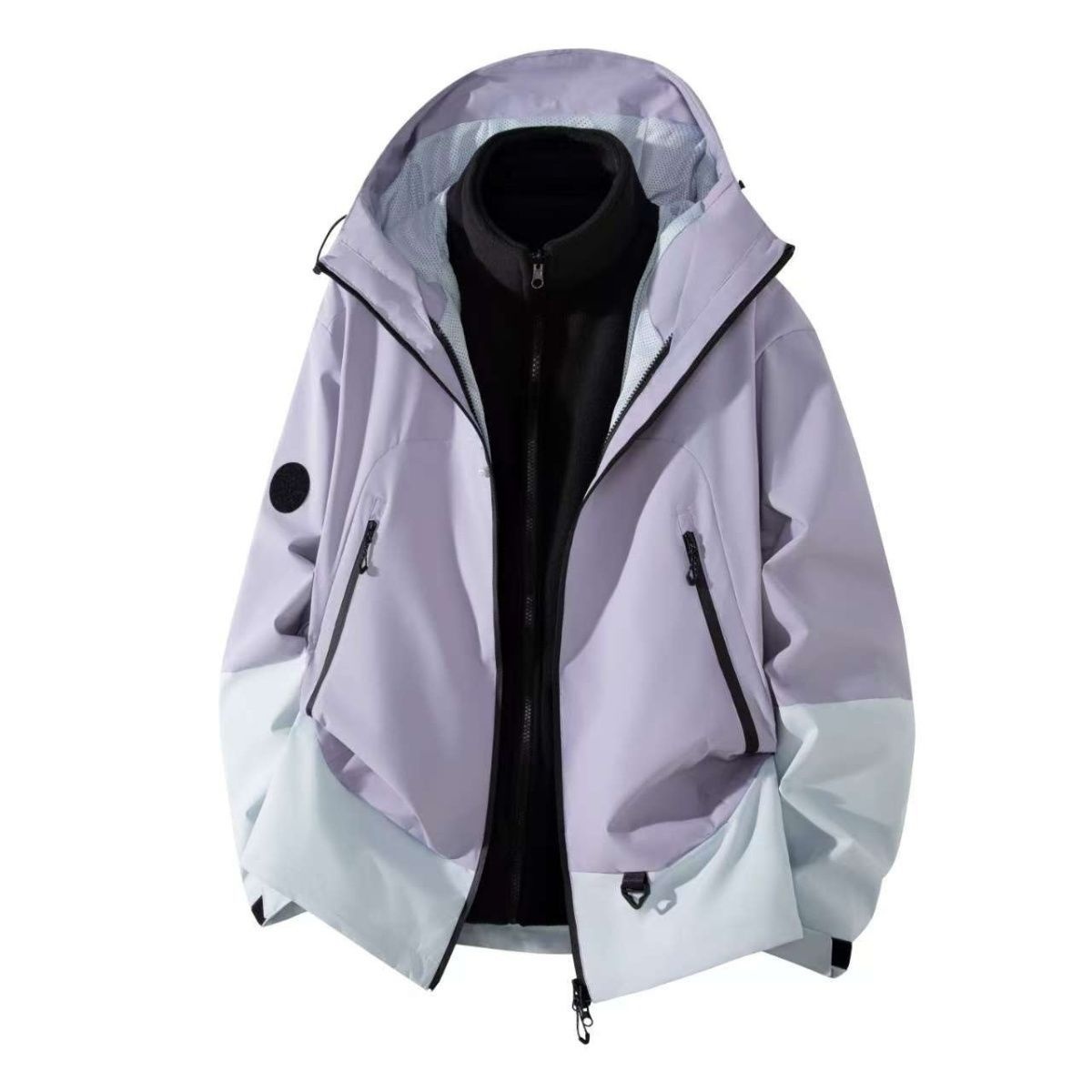 ragazzo Ragazzo 2025 Autunno Inverno Nuovo 3 in 1 Giacca da sci impermeabile antivento staccabile da uomo da donna_voghion.com