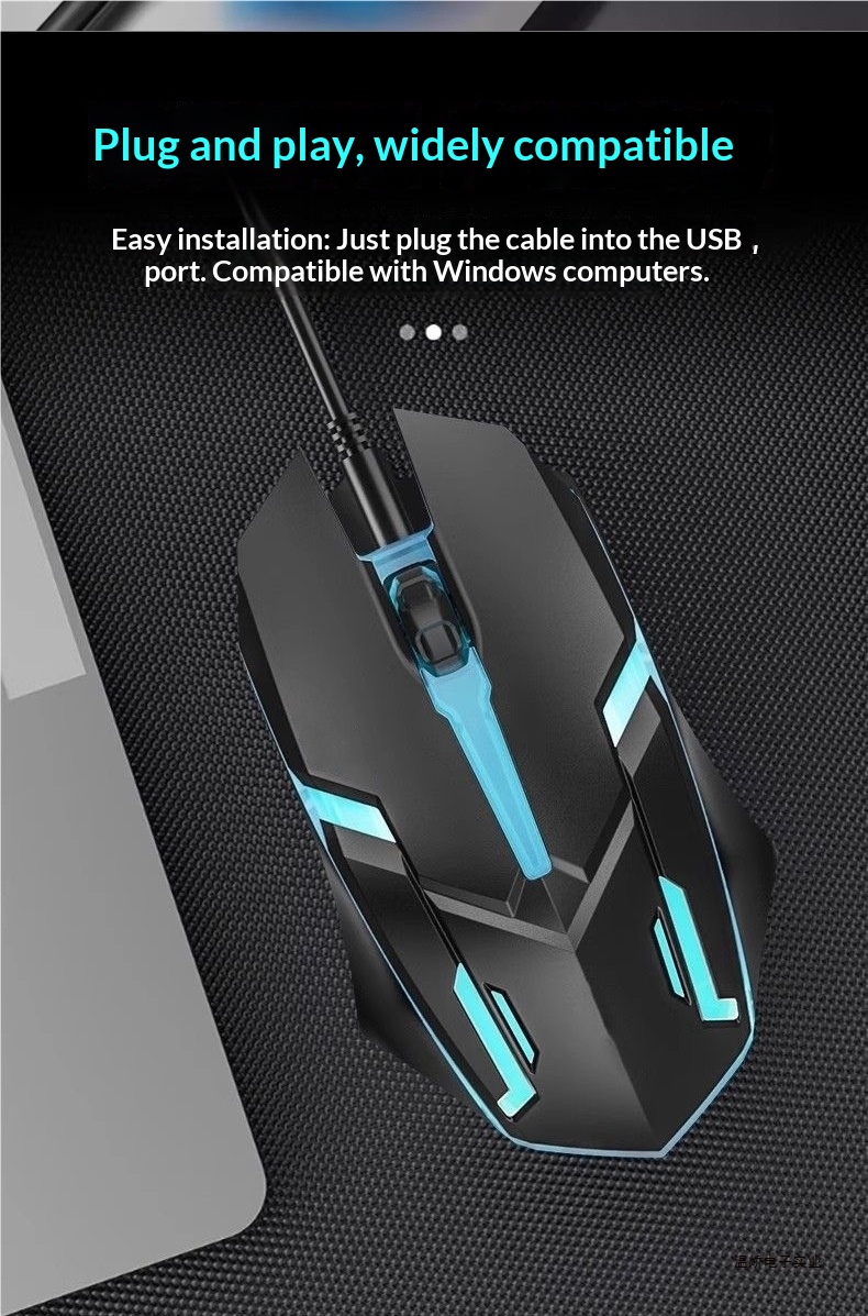 Digitex Digitex Glowing Gaming Wired E-sports Computer USB Adatto per laptop Dell da uomo e da donna Mouse Corpo umano_voghion.com