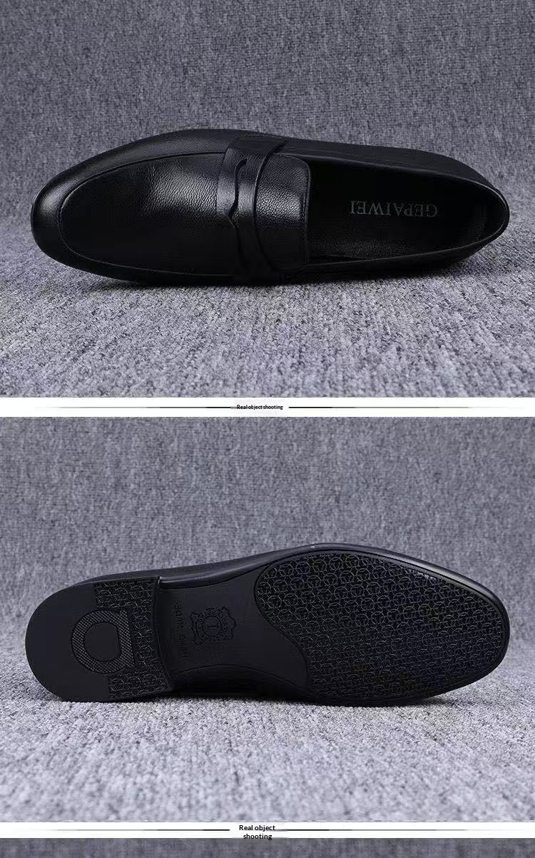 Voyage Voyage 2025 Spring And Autumn Versatile Sole Soft Surface Slip-On Loafers Fashionable Breathable Business Formal Men's Shoes_voghion.com