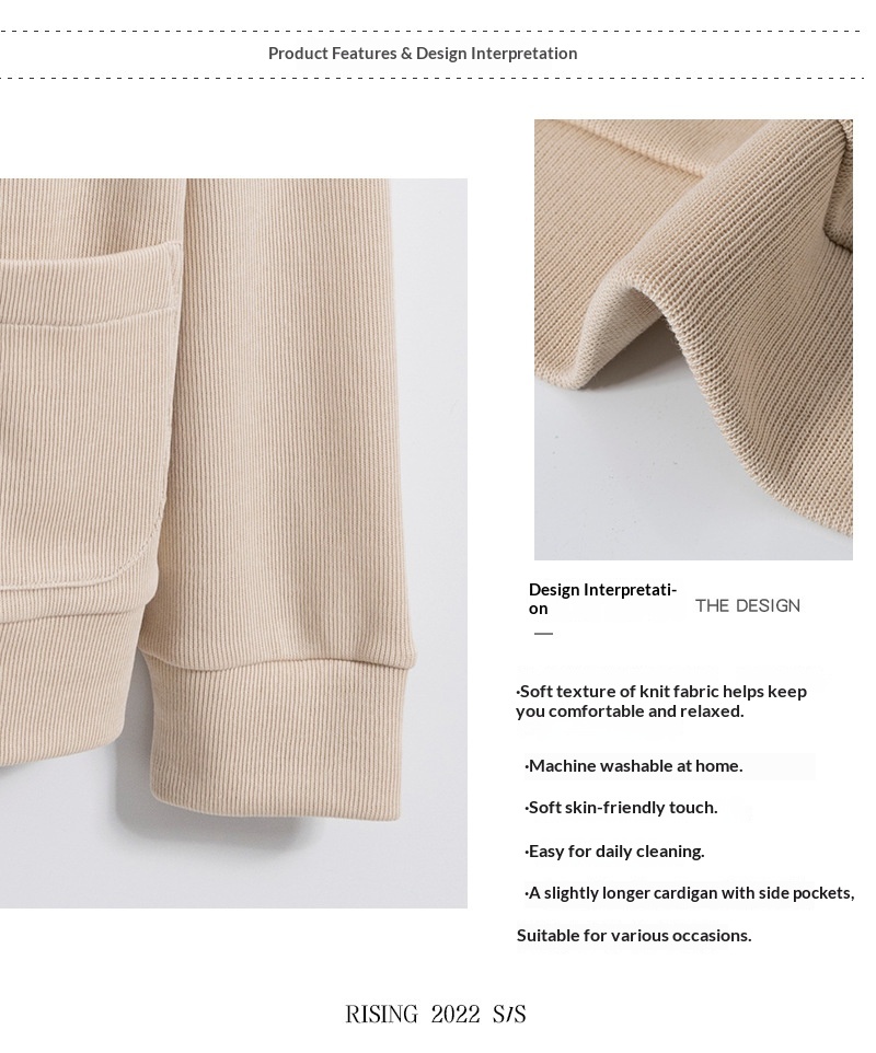 Cardigan lavorato a maglia per donna, lavabile in lavatrice, felpa con scollo a V in cotone Xinjiang, cardigan da donna, giacca piccola per_voghion.com