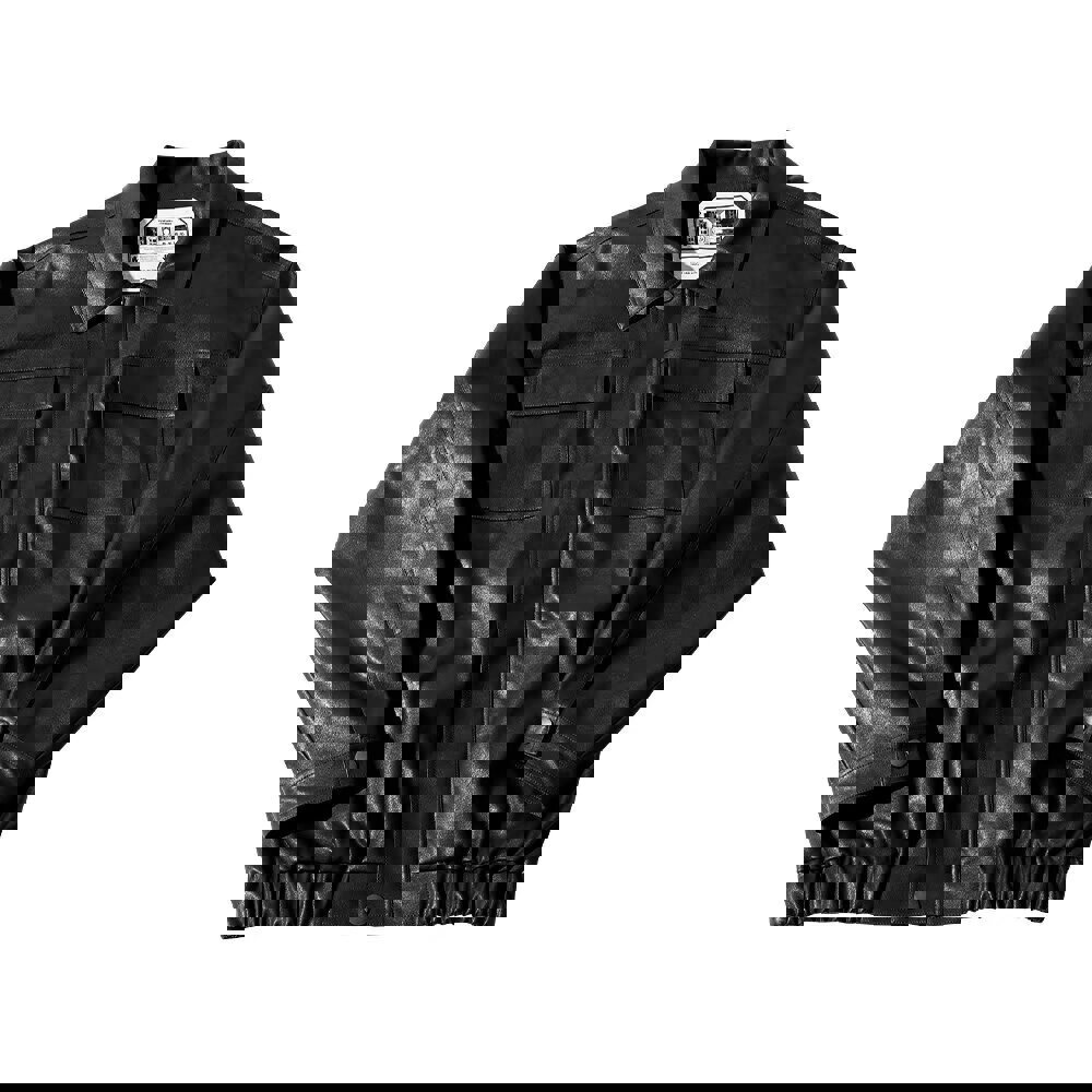 Giacca da motociclista in pelle PU da pilota, stile retrò europeo e americano, da uomo, stile Ins_voghion.com